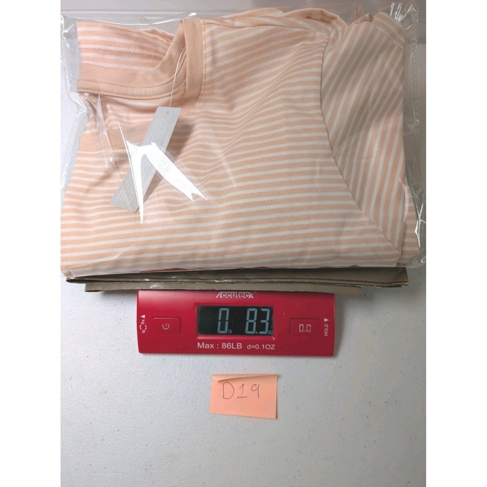 Lands' End Plus Women's Shirt 1X NWT (16W-18W) 100% Cotton Scoop Neck Striped - Picture 10 of 10